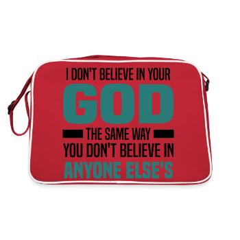 Atheism - Retro Bag - red/white - Back