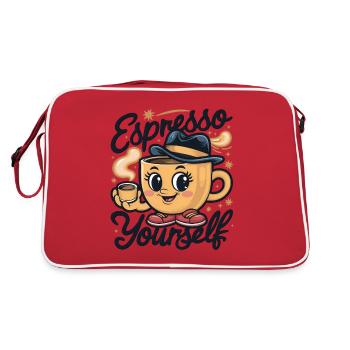 Espresso vous-même - Sac Retro - rouge/blanc - Dos