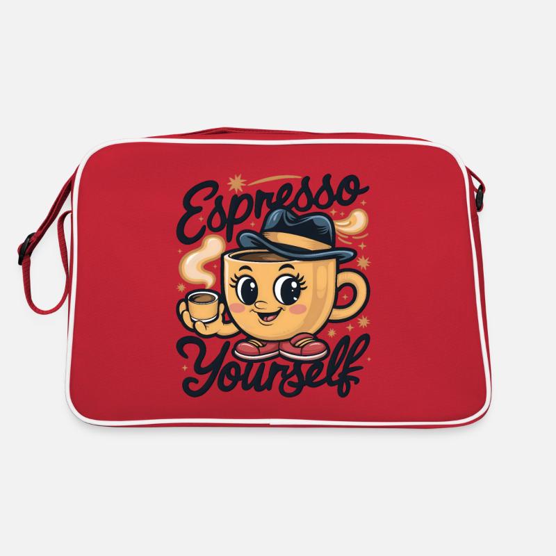 Espresso Yourself - Retro Bag - red/white