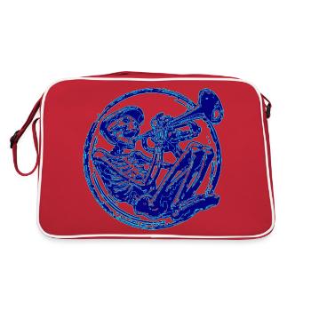 the little trumpeter - Retro Bag - red/white - Back