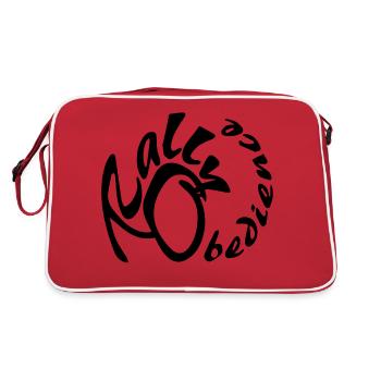 Conception d'obéissance de rallye pour le sport canin avec chien - Sac Retro - rouge/blanc - Dos
