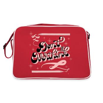 Don't think too much - Retro Bag - red/white - Back