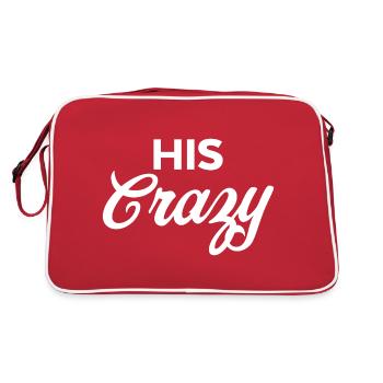 His Crazy - Retro Bag - red/white - Back
