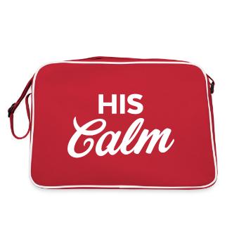 His Calm - Retro Bag - red/white - Back