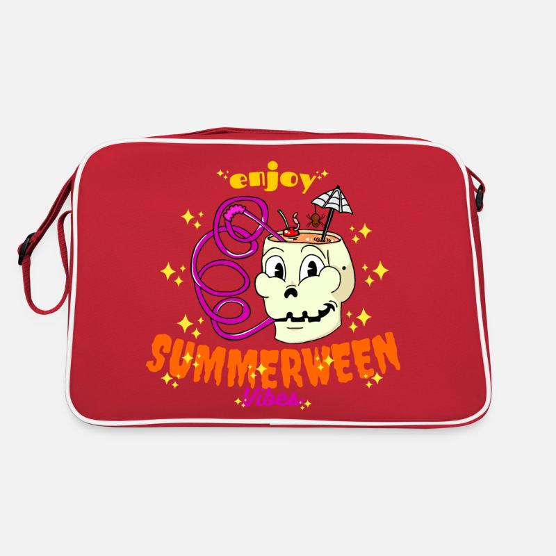 Profitez de Summerween Vibes Funny Summer Skull Drink Sac Retro