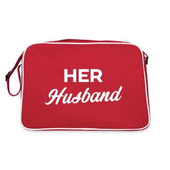 Her Husband - Retro Bag - red/white - Back