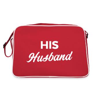 His Husband - Retro Bag - red/white - Back