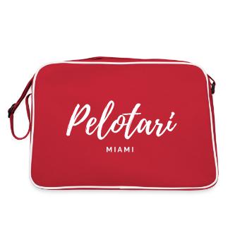 PELOTARI MIAMI – JEU DE PELOTE BASQUE - Sac Retro - rouge/blanc - Dos