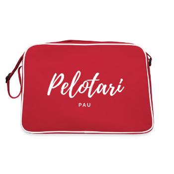 PELOTARI PAU – JEU DE PELOTE BASQUE - Sac Retro - rouge/blanc - Dos