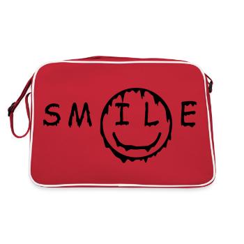 SMILE Dripping - Retro Bag - red/white - Back