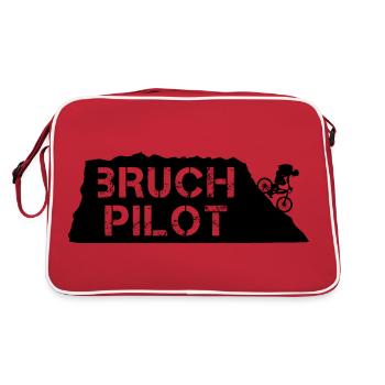 Pilote de rupture ! - Sac Retro - rouge/blanc - Dos