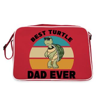 Turtle lovers - Retro Bag - red/white - Back
