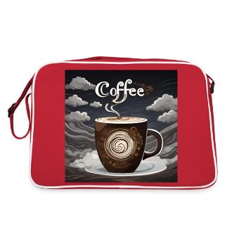 The Coffee Bean Stormy Coffee Cup - Retro Bag - red/white - Back