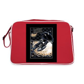 Street-Biker - Retro Tasche - Rot/Weiß - Hinten