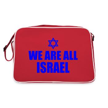 We are all israel - Sac Retro - rouge/blanc - Dos