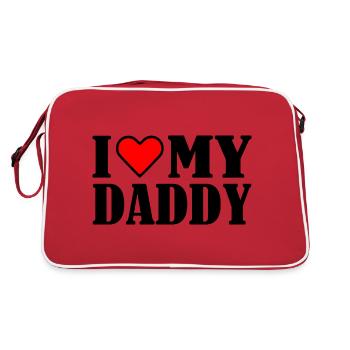 I love my daddy - Sac Retro - rouge/blanc - Dos