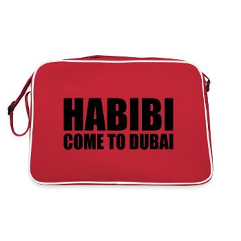 habibi come to dubai - Sac Retro - rouge/blanc - Dos