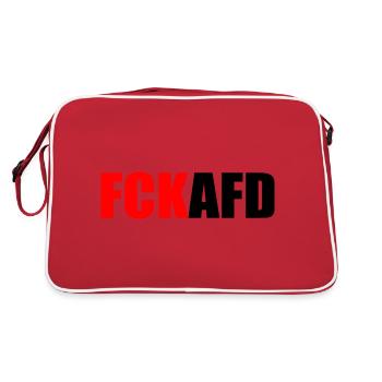 Fck afd - Retro Tasche - Rot/Weiß - Hinten