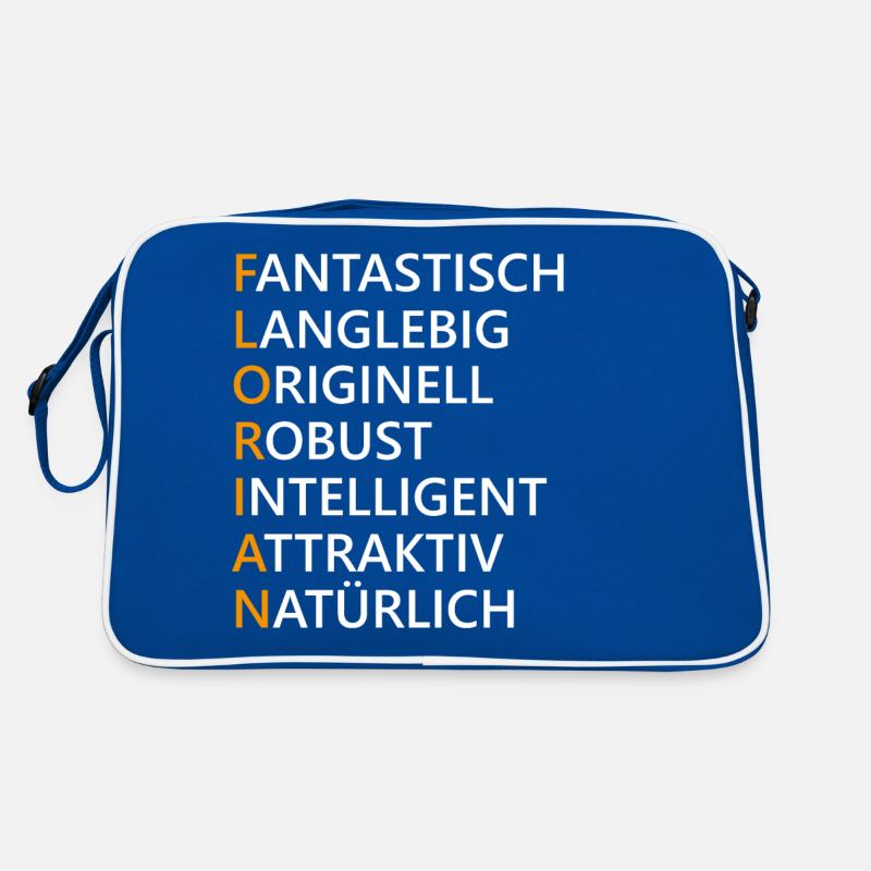 Florian Name Geschenk Retro Tasche