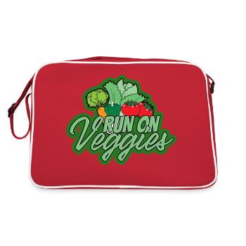 Légume Végétarien Végétalien Vintage I Cadeau - Sac Retro - rouge/blanc - Dos