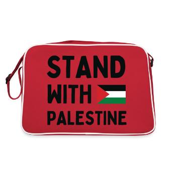 Stand With Palestine - Sac Retro - rouge/blanc - Dos