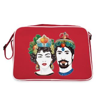 Teste di Moro - Sac Retro - rouge/blanc - Dos