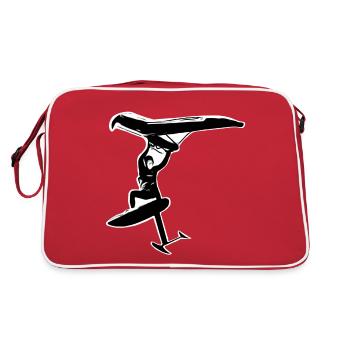 Saut wingfoil - Sac Retro - rouge/blanc - Dos