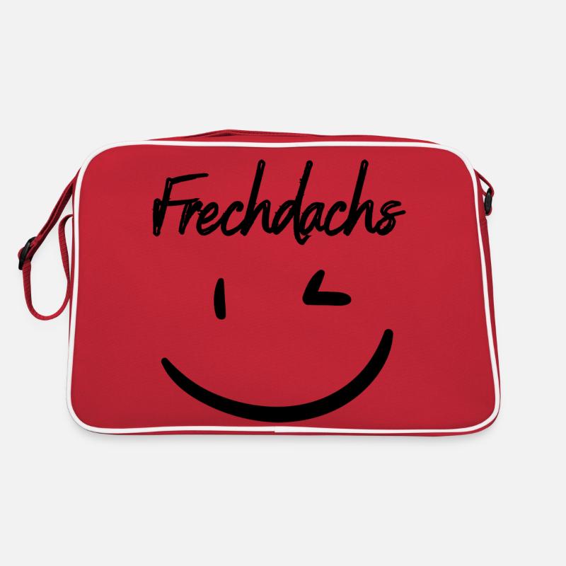 Frechdachs schwarz Retro Tasche
