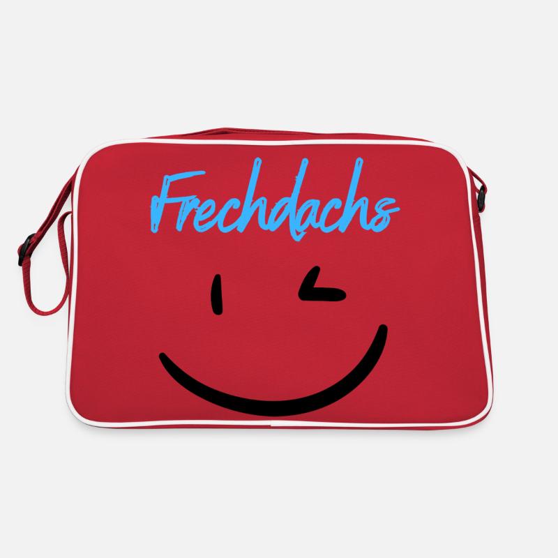Frechdachs blau Retro Tasche
