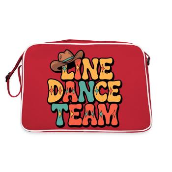 Groupe de danse en ligne Danse familiale en équipe - Sac Retro - rouge/blanc - Dos