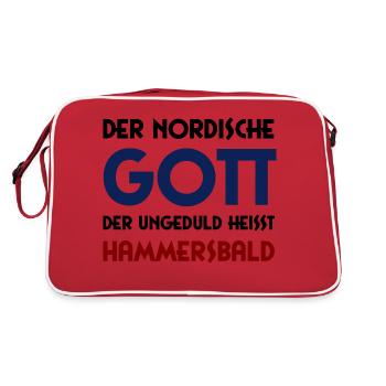 Dieu de l’impatience - Hammersbald - Sac Retro - rouge/blanc - Dos