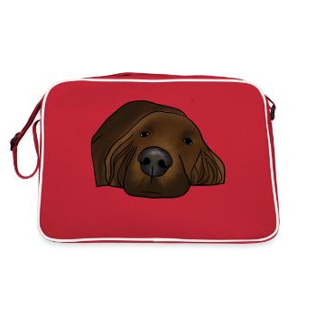 Setter irlandais - Sac Retro - rouge/blanc - Dos