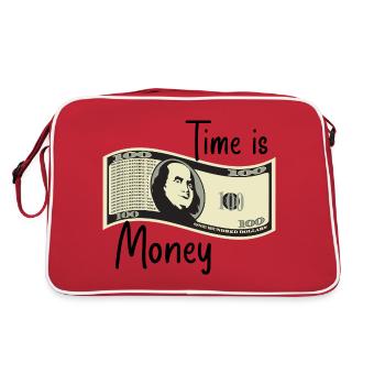 Le temps, c’est de l’argent - Sac Retro - rouge/blanc - Dos