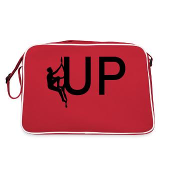Bouldern Klettern Climbing - Retro Tasche - Rot/Weiß - Hinten