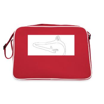 Elle est toute jeunette BLEURGH avignon - Sac Retro - rouge/blanc - Dos