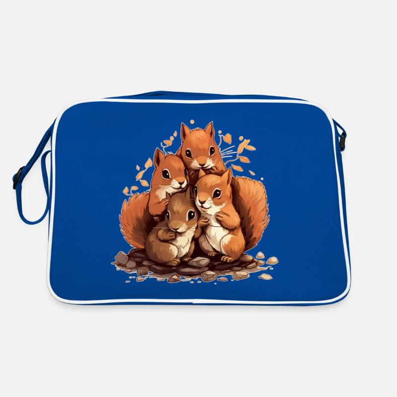 Eichhörnchen Retro Tasche
