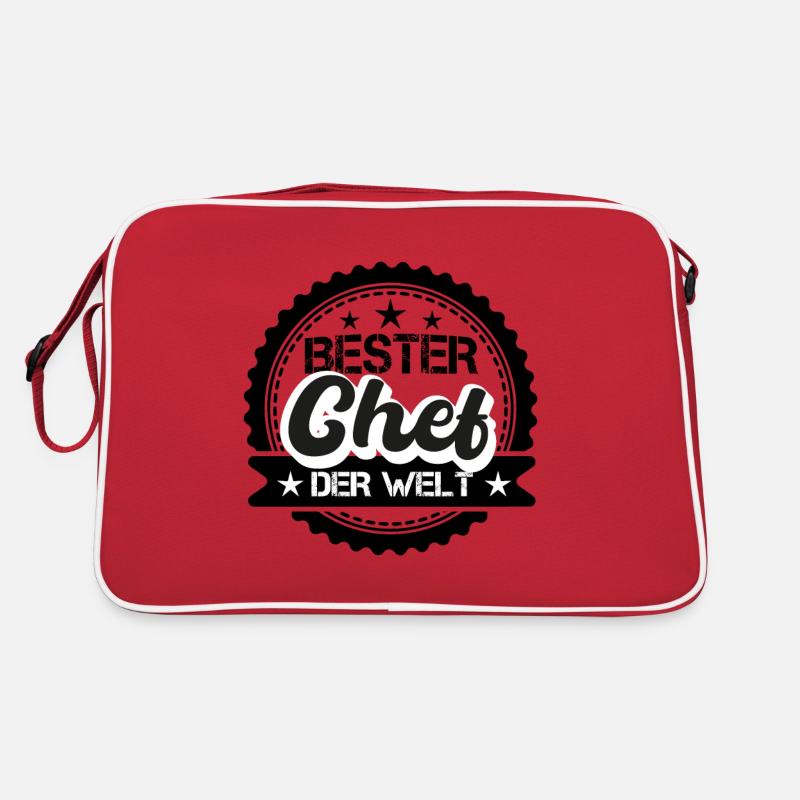 Bester Chef Der Welt Arbeit Beruf Spruch Geschenk Retro Tasche