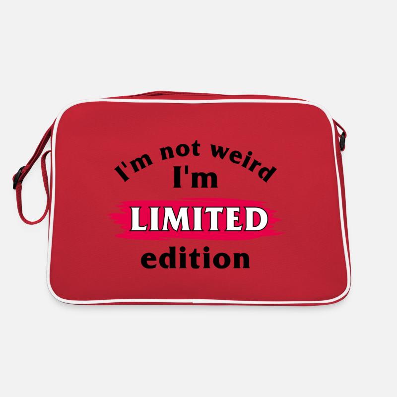 Ich bin nicht komisch. Ich bin limitierte Auflage Retro Tasche
