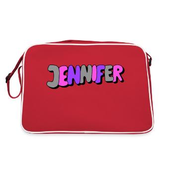 Jennifer - Sac Retro - rouge/blanc - Dos
