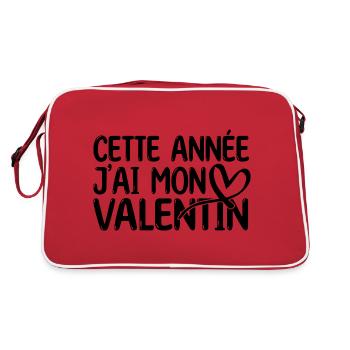 Copain Magnifique Humour Couple mon copain d'amour - Sac Retro - rouge/blanc - Dos