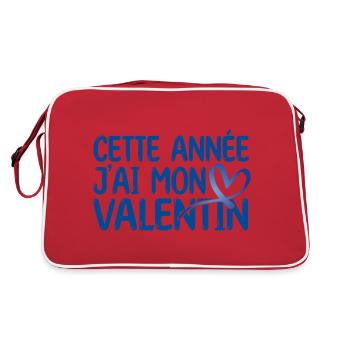 Copain Magnifique Humour Couple mon copain amour ! - Sac Retro - rouge/blanc - Dos