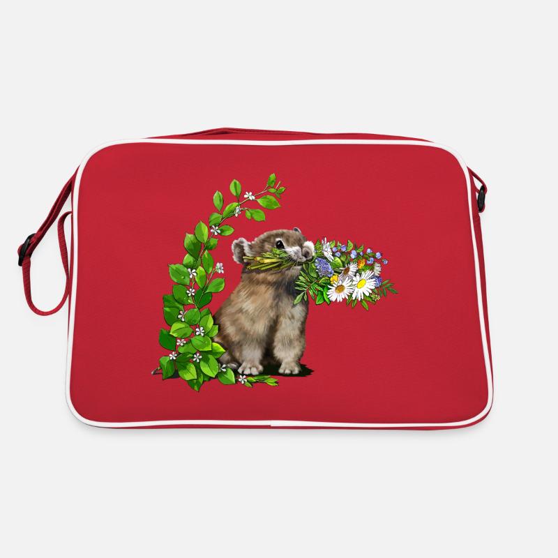 kleiner Pfeifhase Retro Tasche