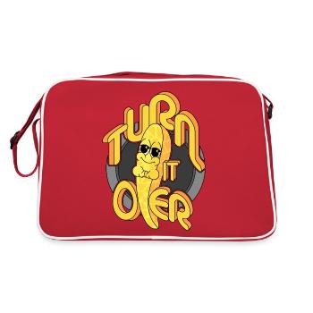 DREHEN SIE ES UM - Retro Tasche - Rot/Weiß - Hinten
