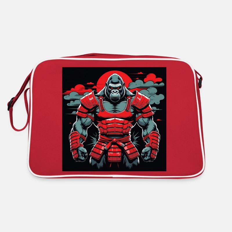 Primal Ronin – Der Samurai-Gorilla Retro Tasche