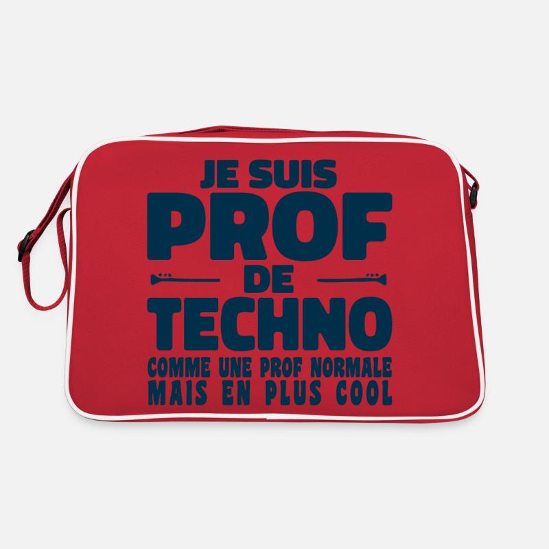 Je suis Prof de Techno Comme Une Prof Normale Sac Retro