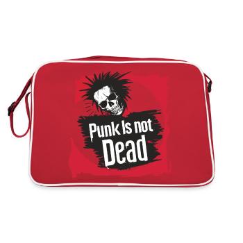 Punk Is Not Dead Punk Rock Punker Punk Rocker Rock - Retro Bag - red/white - Back