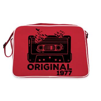Année de naissance 1977 Cassette 1977 Anniversaire 1977 - Sac Retro - rouge/blanc - Dos