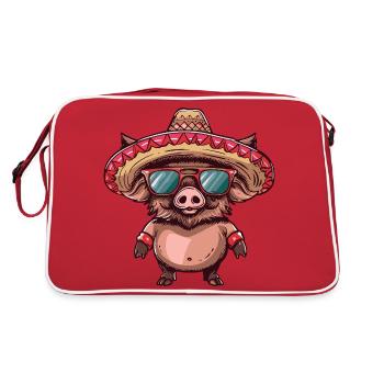 Sombrero de porc Sanglier - Sac Retro - rouge/blanc - Dos
