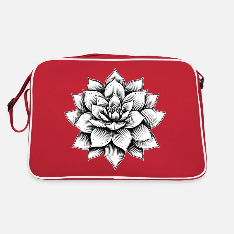 Fleur de lotus Sac Retro