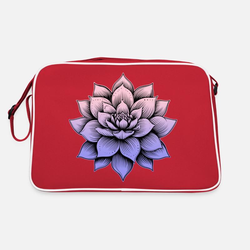 Fleur de lotus Sac Retro
